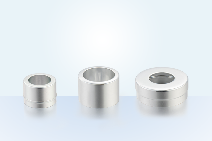 Acessórios de conjunto de cosméticos anel médio de alumínio