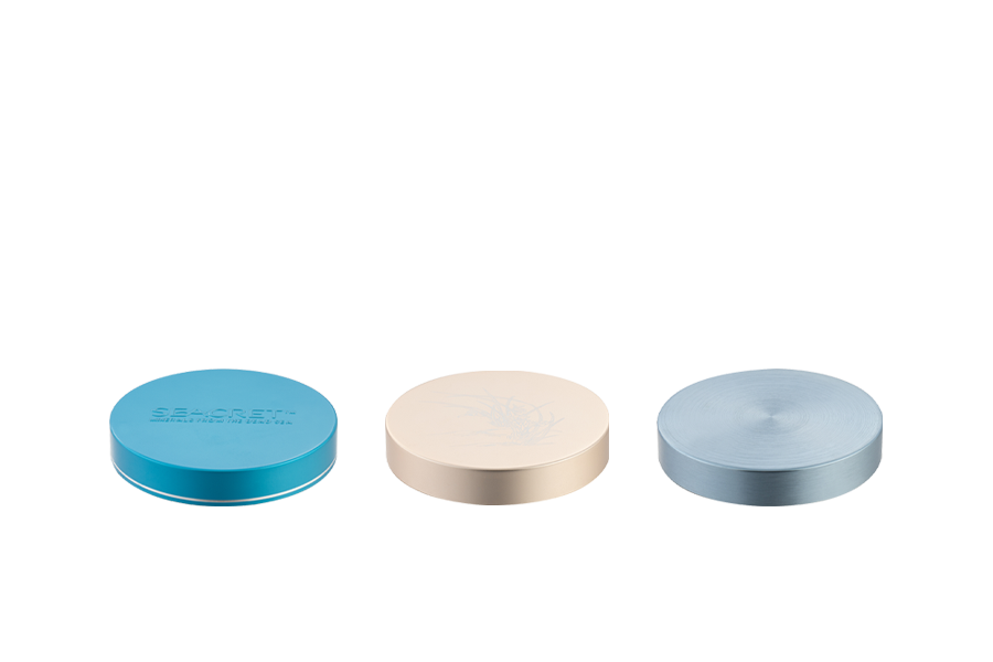 89-400-16 Redonda de parafuso de creme de alumínio-plástico de alumínio 250 ml com vedação perfeita
